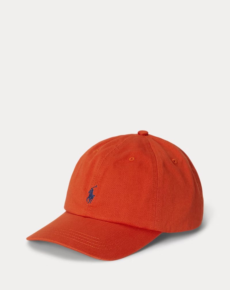photo_6142932329102510983_y The Iconic Cotton Chino Ball Cap Boys/Girls-College Orange - Image 1
