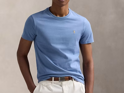 Jersey Crewneck T-Shirt-All Fits(Classic)-Channel Blue