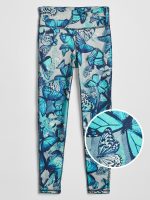 READYSTOCK Kids GapFit Graphic Leggings - Butterfly Blue
