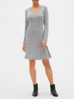 READYSTOCK Softspun Long Sleeve Dress - graystone