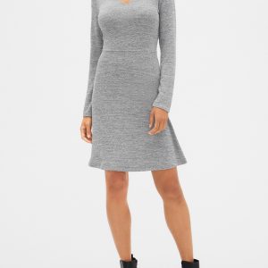 READYSTOCK Softspun Long Sleeve Dress - graystone