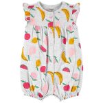 READYSTOCK Fruit Snap-Up Romper - Heather