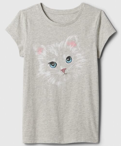 Girl Kids Graphic T-Shirt – Cat
