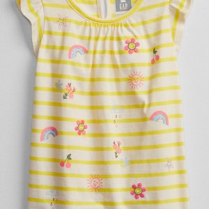 READYSTOCK Toddler Ruffle Shirt - spring yellow
