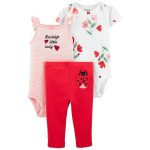READYSTOCK 3-Piece Ladybug Little Character Set - Red
