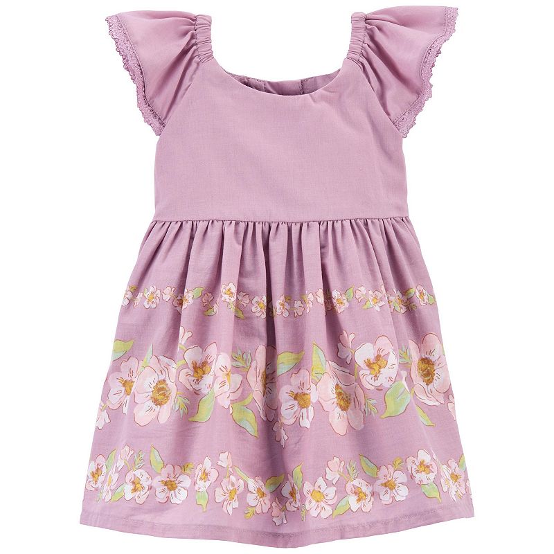 READYSTOCK OSHKOSH Baby Girl Floral Sleeveless Dress - Lilac - Image 2