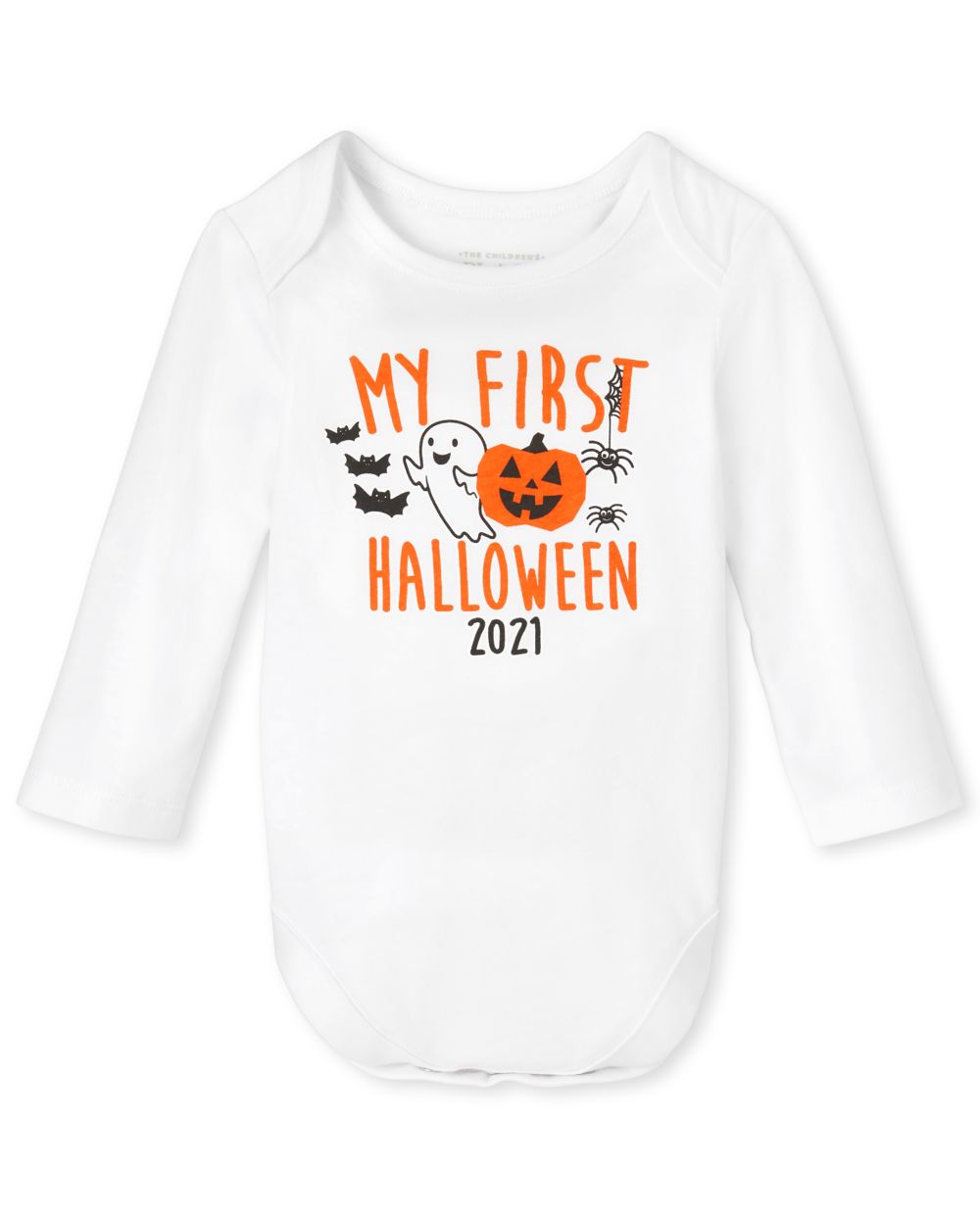 READYSTOCK Unisex Baby First Halloween Graphic Bodysuit - White