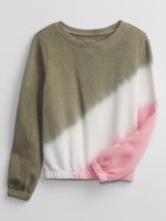 READYSTOCK Girl Kids Tie-Dye Sweatshirt - green tie dye
