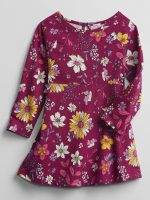 READYSTOCK babyGap Fit and Flare Dress - purple floral