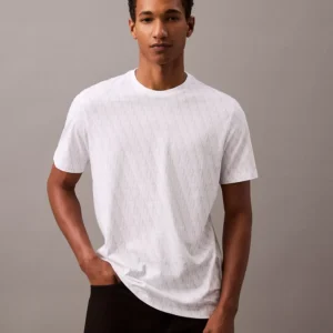 Liquid Touch Allover Monogram Classic T-Shirt-Brilliant White