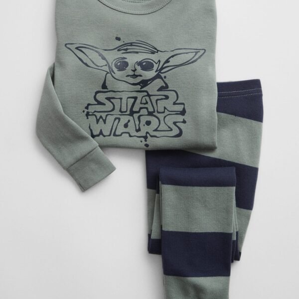 babyGap | Star Wars™ The Child 100% Organic Cotton PJ Set Toddler Boys – Gasoline Green