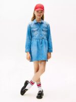Kids' Denim Dress-Medium Denim