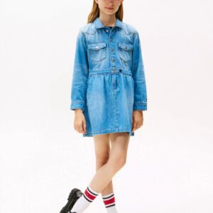 Kids' Denim Dress-Medium Denim