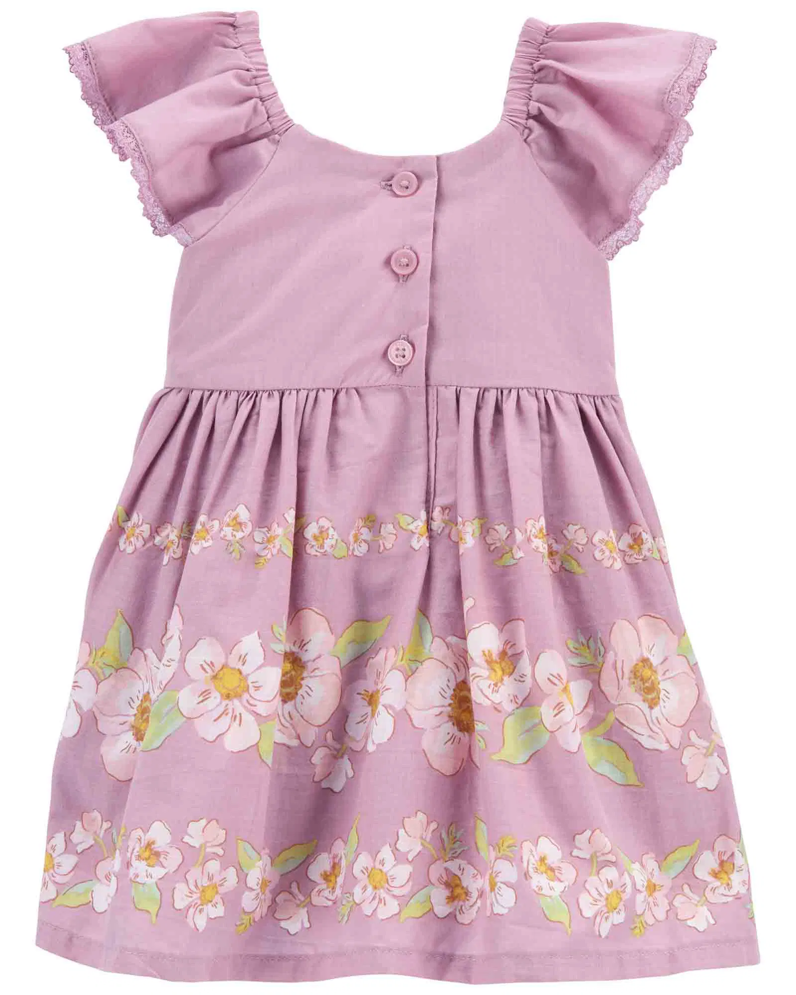 READYSTOCK OSHKOSH Baby Girl Floral Sleeveless Dress - Lilac - Image 4