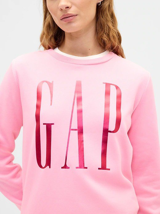Relaxed Gap Logo Sweatshirt-May Pink - Image 2
