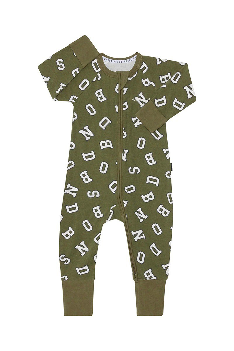 READYSTOCK Zip Wondersuit - Bonds Game Day Survivor Khaki