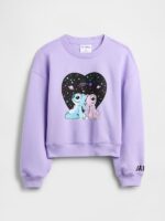 GapKids × Disney Lilo and Stitch Oversized Graphic Sweatshirt-Purple Orchid
