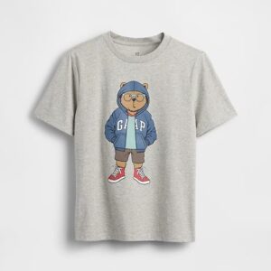 Kids Graphic T-Shirt-Grey Heather