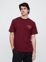 Everyday Soft Relaxed Gap NYC Graphic T-Shirt-Red Delicious
