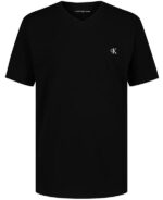Boys Monogram V-Neck T-Shirt-Black