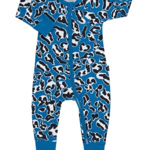 READYSTOCK BONDS WONDERSUIT MAJOR LEOPARD BLUE