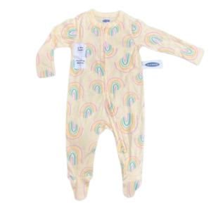 C12-03-0159-0306 OLD NAVY Sleep & Play Footed Yellow
