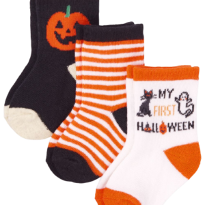 C13-03-0544-0612 TCP Unisex Baby Halloween MIDI Socks 3-Pack - multi
