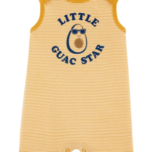 READYSTOCK Little Guac Star Tank Romper - Yellow
