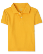C13-07-0363-0506 TCP Boys Uniform Pique Polo Yellow Pencil