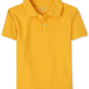 C13-07-0363-0506 TCP Boys Uniform Pique Polo Yellow Pencil