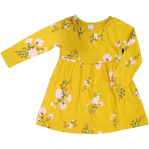 C12-02-0151-1824 OldNavy Floral Dress Yellow