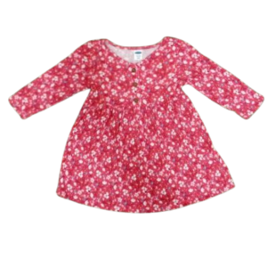 C12020145 OLD NAVY DRESS - FLORAL RED