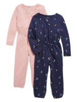 C12-02-0150 OldNavy jumpsuit 2pack Pink/Blue Valentine