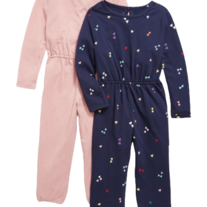 C12-02-0150 OldNavy jumpsuit 2pack Pink/Blue Valentine