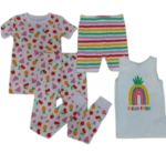 C12-05-0433-005T OLD NAVY PAJAMAS 4-PIECE - FRUITY PEACH