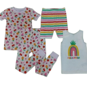 C12-05-0433-005T OLD NAVY PAJAMAS 4-PIECE - FRUITY PEACH