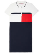 READYSTOCK Tommy Hilfiger Women's Adaptive Polo Dress with Magnetic Zipper - Bright White