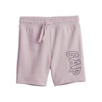 C06-03-0579 babyGap Gap Logo Pull-On Shorts - pale purple plum (Size 3-6m)