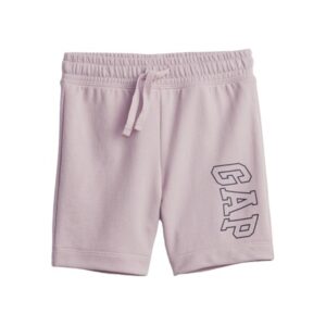 C06-03-0579 babyGap Gap Logo Pull-On Shorts - pale purple plum (Size 3-6m)