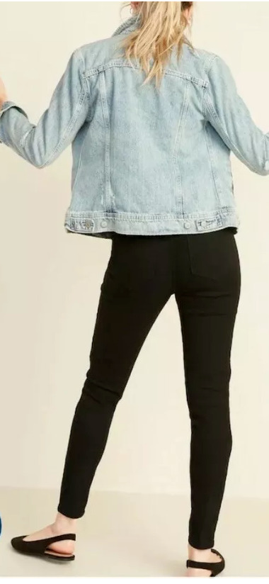 C12-12-0512-0008 8 Tall Mid Rise Jean Jeggings Rockstar Super Skinny Elastic Waist Pant Black - Image 3