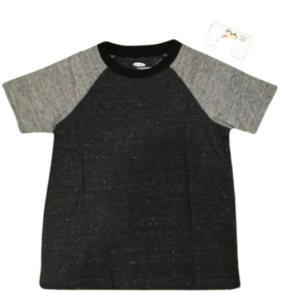 C12-07-0288 TSHIRT - BLACK/GREY