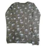 C13-07-0365 PAJAMA LONG SLEEVE - GREEN DINO