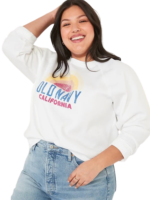 C12-11-0500-0XXL ON Women Vintage Logo Crew-Neck Sweatshirt White