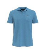 READYSTOCK REGULAR FIT SOLID TERRY POLO - Columbia Blue