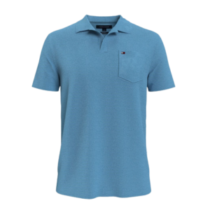 READYSTOCK REGULAR FIT SOLID TERRY POLO - Columbia Blue