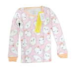 C13-05-0063-004T Baby and Toddler Girls Halloween Glow Ghosts Snug Fit Cotton Pajamas