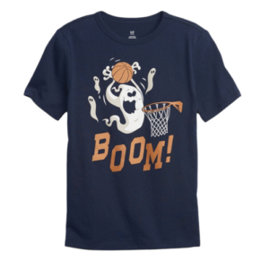 C06-07-0716 Kids 100% Organic Cotton Graphic T-Shirt - ghost blue