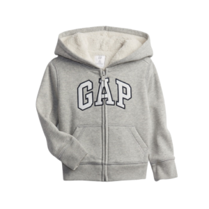 C06-06-0703-0004 Gap Logo Sherpa-Lined Zip Hoodie