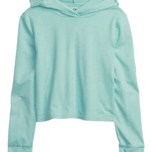 C06-08-0712 GapFit Girls Brushed Jersey Hoodie - soft jade green