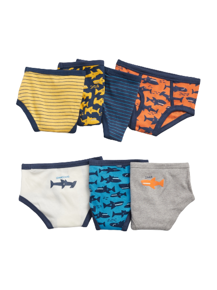 C06-07-0741-023Y Toddler Shark Briefs (7-Pack)